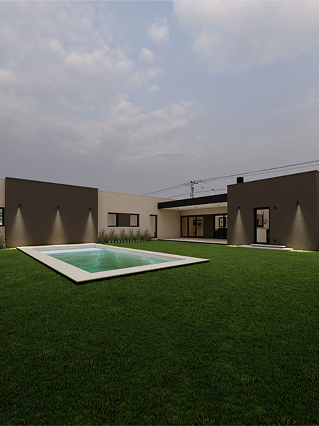 Vivienda RCFDFSV — render contrafrente